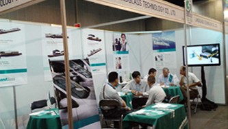 2012年泰国玻璃工业展兰迪机器展位现场